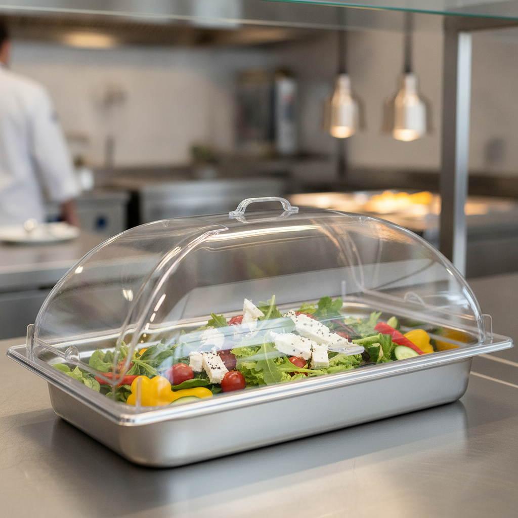 Polycarbonate Domed Cover 1/1 GN for Food Displays