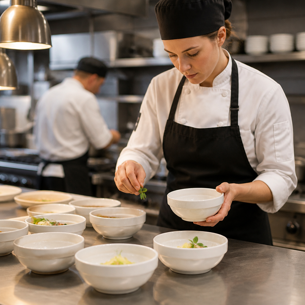 Stacking Bowls 130mm Porcelain for Catering Needs (Pack of 12)