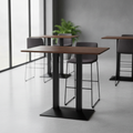 Walnut Rectangular Poseur Table 1200x700mm for Dining Areas
