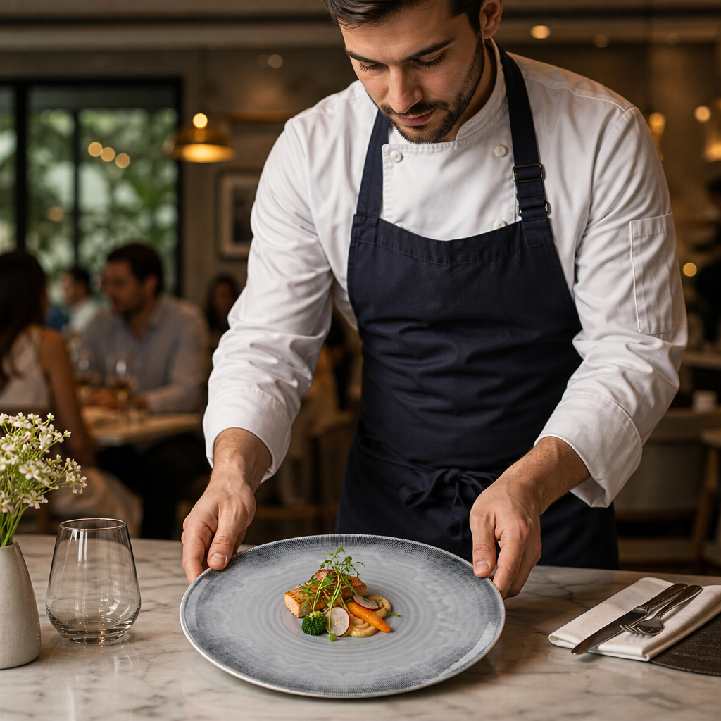 Organic Coupe Plates Finest Vitrified 295mm Ceramic for Dining (Pack of 12)