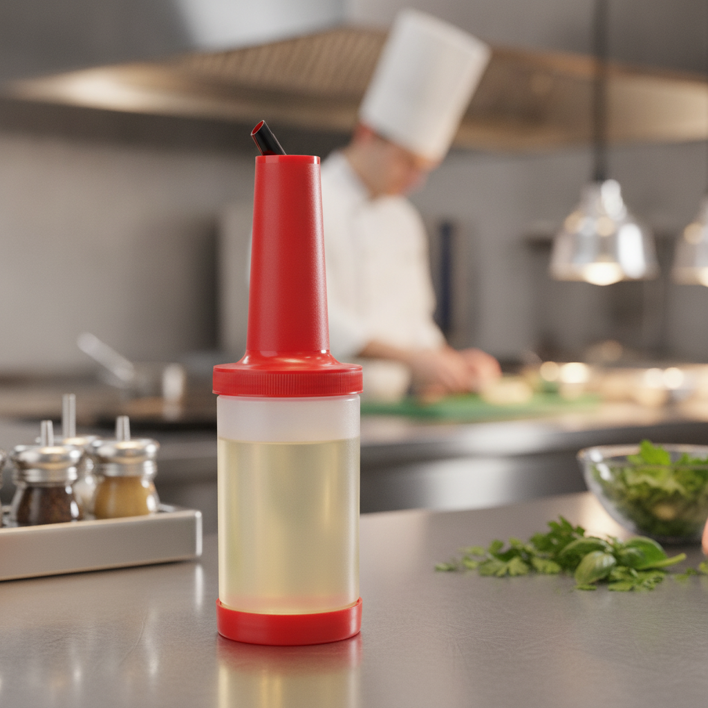 Plastic Pouring Bottle 946ml for Easy Ingredient Storage