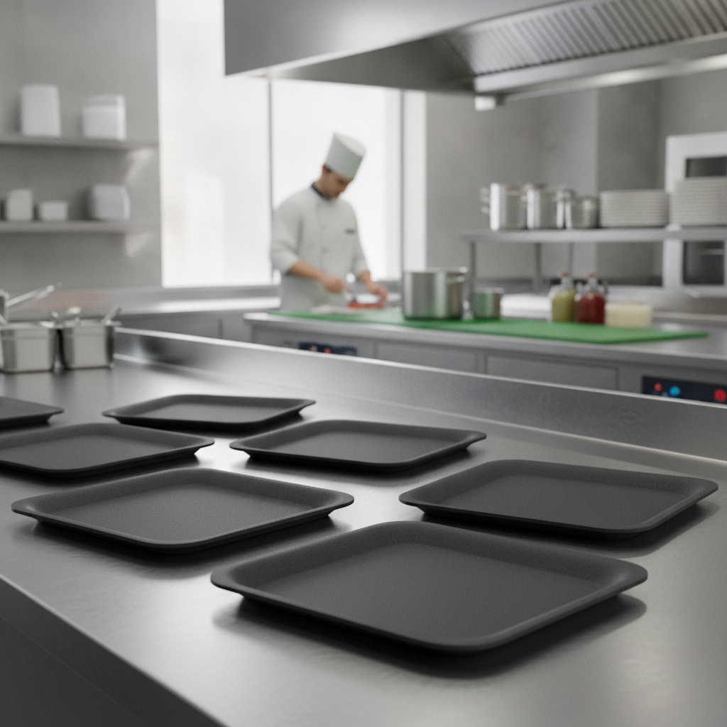 Granite Laminate Rectangular Tray 265x325mm for Cafeterias (Pack of 24)