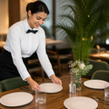 Plates 229mm Coral Vitrified Ceramic for Dining Tables (Pack of 12)