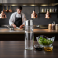 Stainless Steel and Glass Oil or Vinegar Cruet 49mm for Elegant Serving