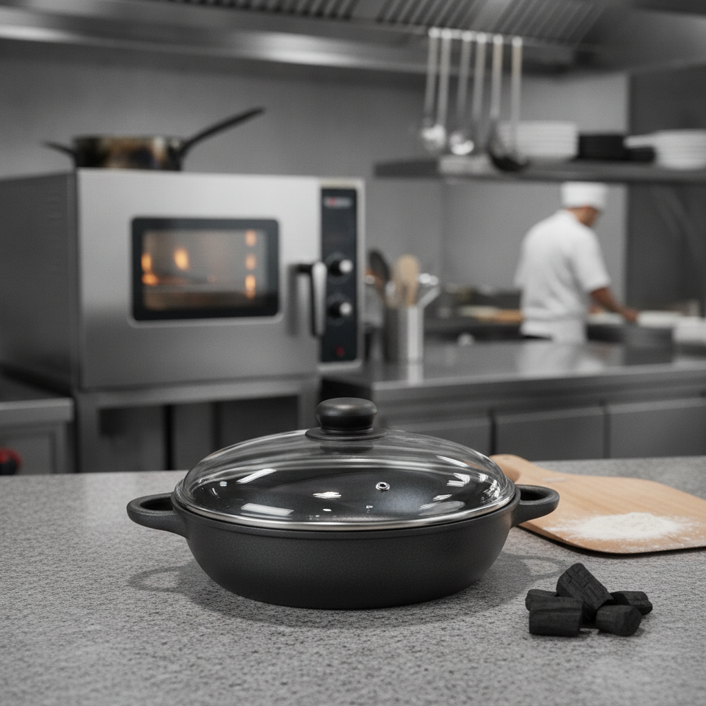 Cast Aluminium Casserole Dish 280mm for Charcoal Ovens