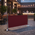 Red Polyester Canvas Barrier 700x1430mm for Pubs & Events