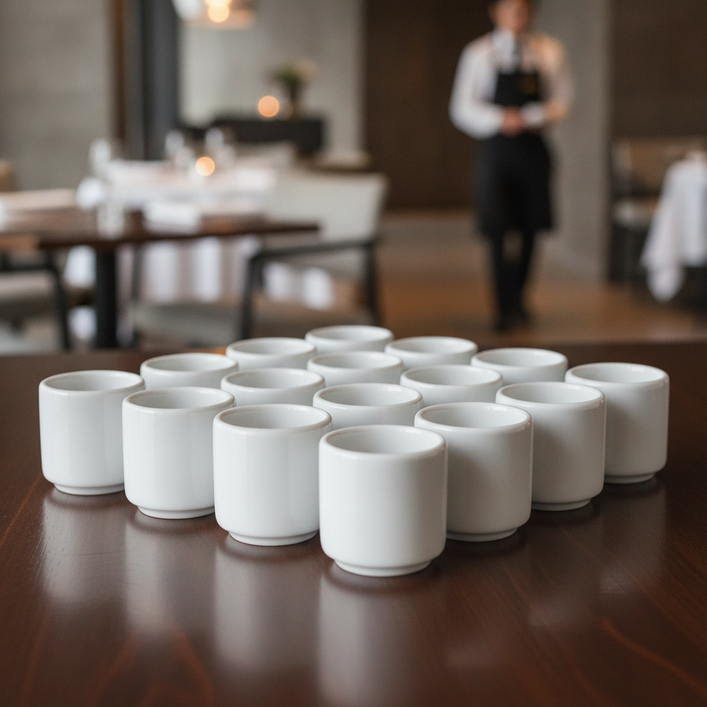 Porcelain Footless Egg Cups 47mm for Casual Dining (Pack of 12)