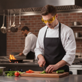 Polycarbonate Amber Lens Safety Spectacles for Chefs & Maintenance