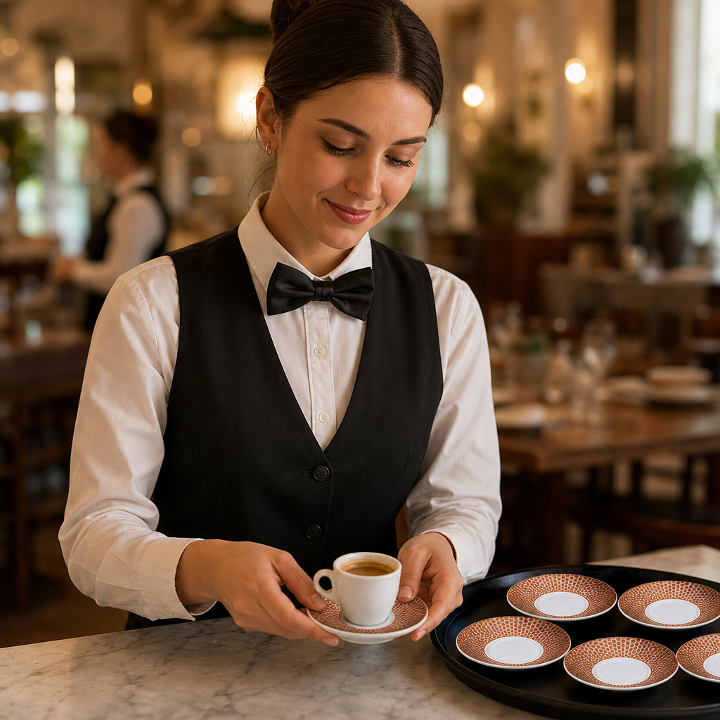 Espresso Saucers 120mm Bone China for Coffee Shops (Pack of 12)