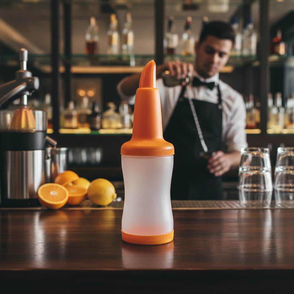 Durable Plastic Juice Pourer 1.08L for Busy Bars