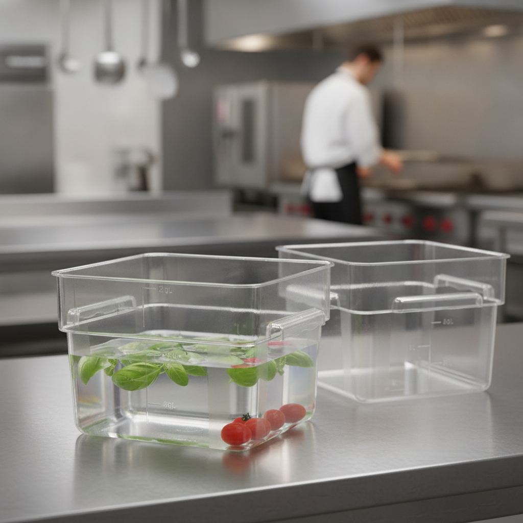 Polycarbonate Square Storage Container 10L for Professional Kitchens