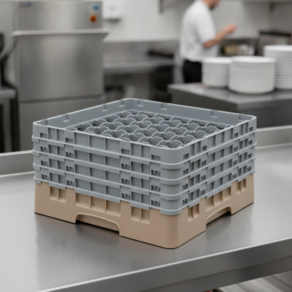 Polypropylene Glasswasher Rack for Efficient Cleaning (Pack of 1)