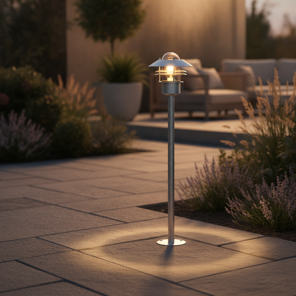 Steel Outdoor Garden Light 920mm for Pathways & Terraces
