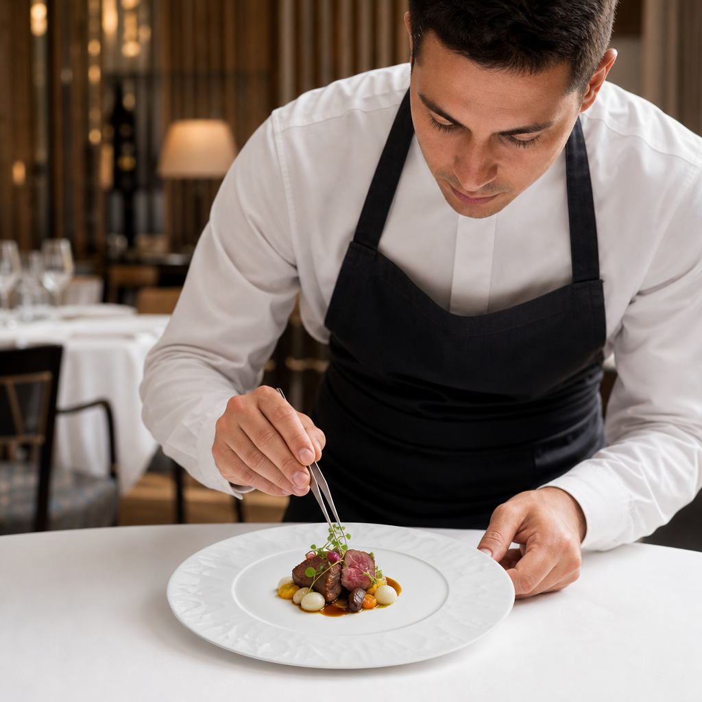 Plates 270mm Porcelain for Fine Dining (Pack of 12)