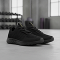 Black Textile Women's Trainers with Slip-Resistant Outsole for Everyday Use
