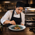 Raku Inspired Super Vitrified Ceramic Coupe Bowl 248mm for Dining & Catering