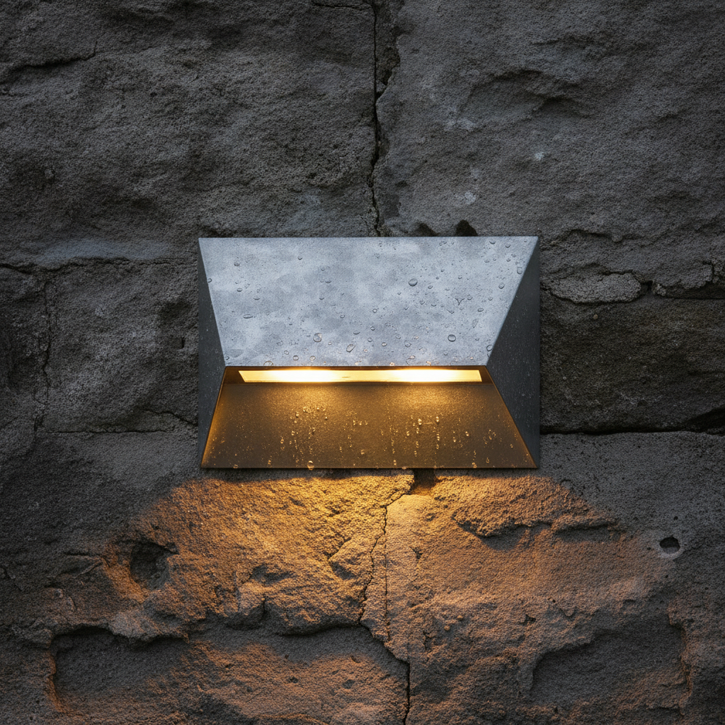 Galvanised Steel Outdoor Wall Light for Coastal Areas