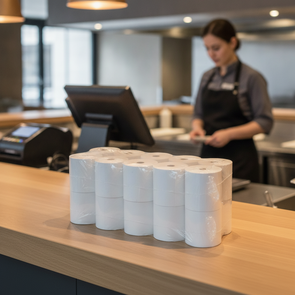 Paper Thermal Till Rolls 80x80mm for Retail Transactions (Pack of 20)