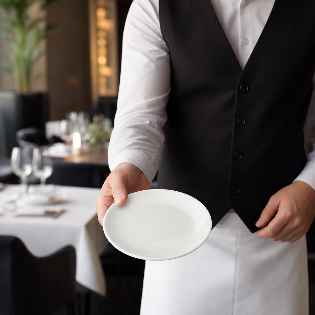 Presentation Trays 105mm Fine China for Upscale Dining (Pack of 12)