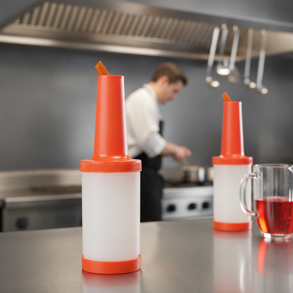 Plastic Save & Pour Professional Bottle 946ml for Easy Pouring