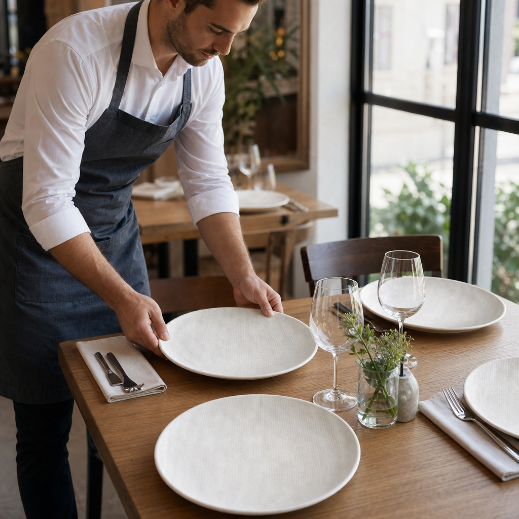 Coupe Plates 285mm Porcelain for Daytime Dining (Pack of 4)