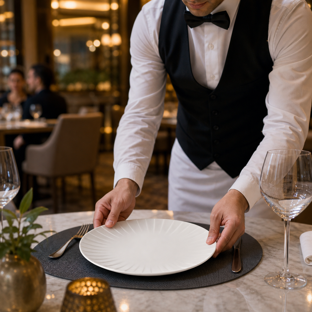 Alumina Coupe Plates 230mm Vitrified Ceramic for Upscale Dining (Pack of 12)