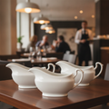 Ceramic Gravy Boat 362ml for Professional Service (Pack of 4)