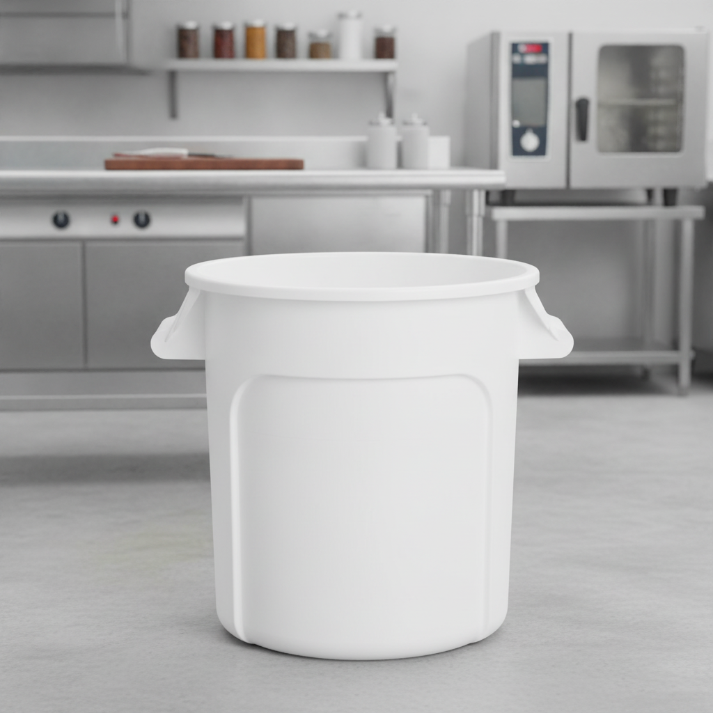 Polypropylene Round Container Bin 38L for Commercial Kitchens