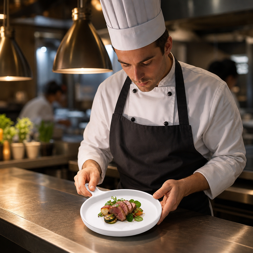 Presentation Pan 255mm Porcelain for Catering Kitchens (Pack of 6)