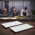 Melamine Rectangular Tray 530x325mm for Food Presentation (Pack of 2)