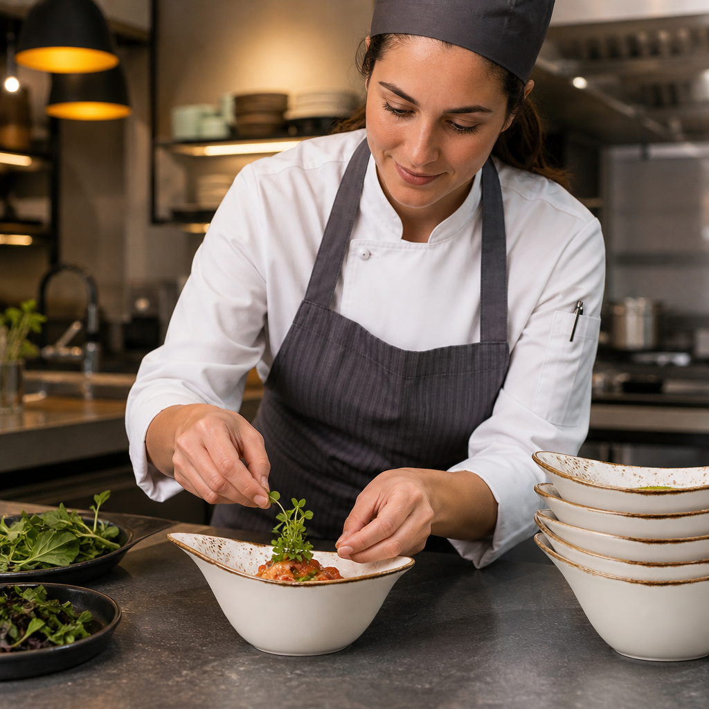 Bowl 180mm Porcelain for Cafés & Restaurants (Pack of 12)