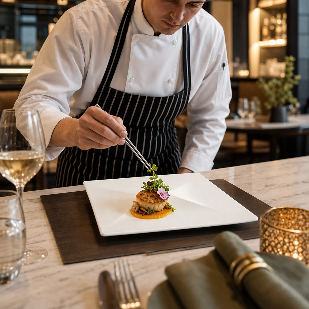 Square Elevation Indent Platters And Serving Plates 100x100mm Fine China for Upscale Dining (Pack of 12)