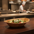 Wooden Oval Bowl Large 305x229mm for Food Presentation