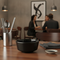 Melamine Black Round Bowl 700ml for Catering & Hospitality