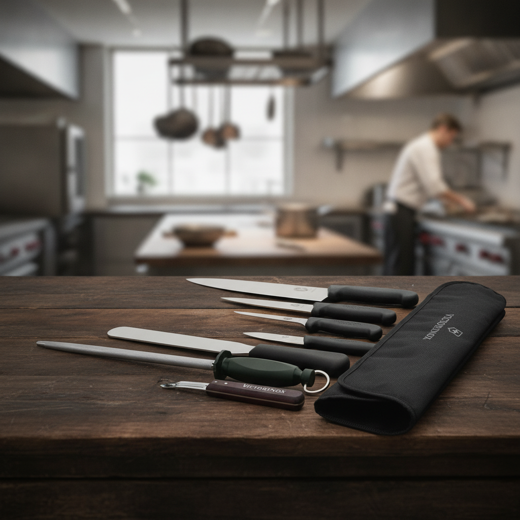 Ice-Tempered High Carbon Stainless Steel 7-Piece Knife Set for Chefs