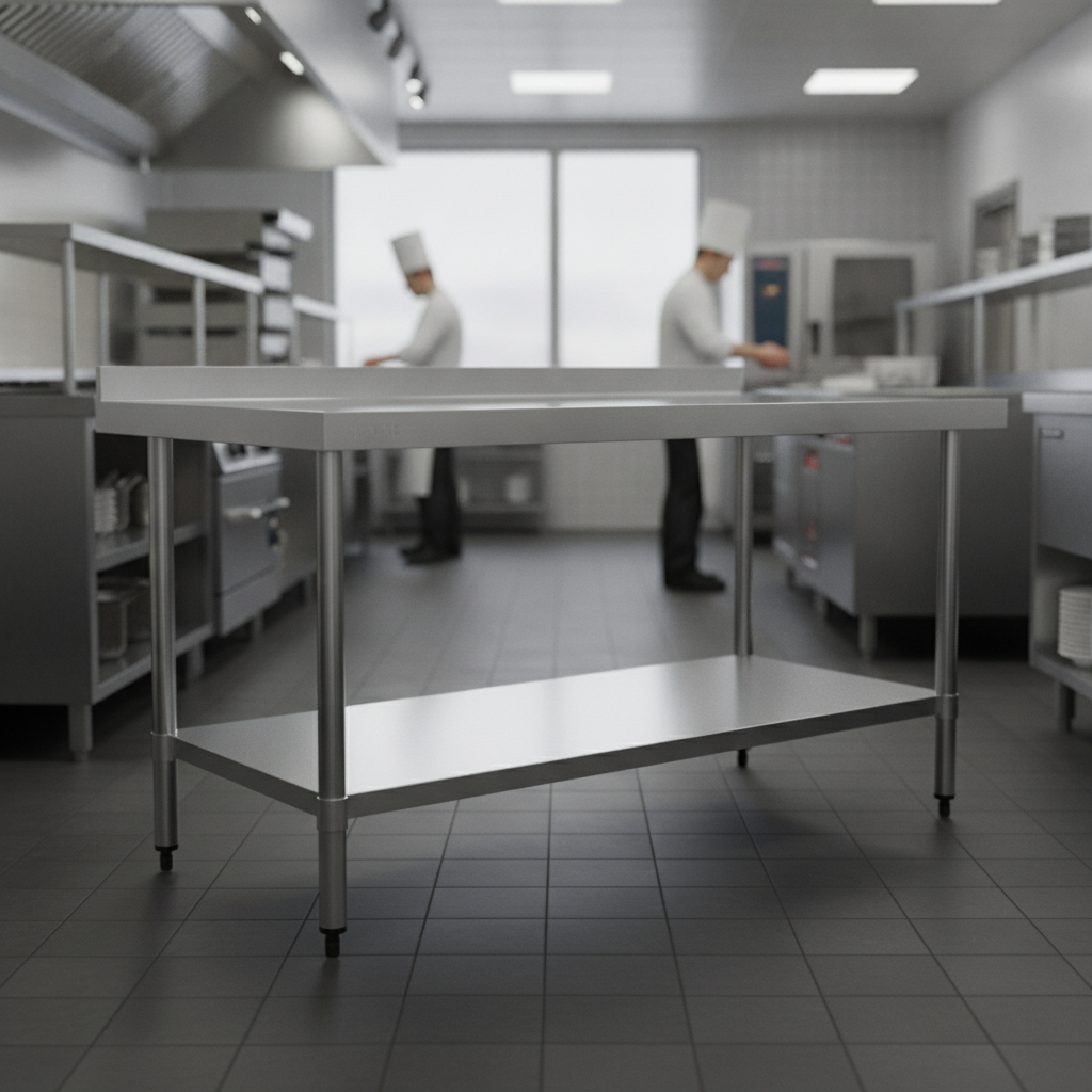 Stainless Steel Prep Table 1800mm for Kitchen Use