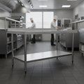 Stainless Steel Prep Table 1800mm for Kitchen Use