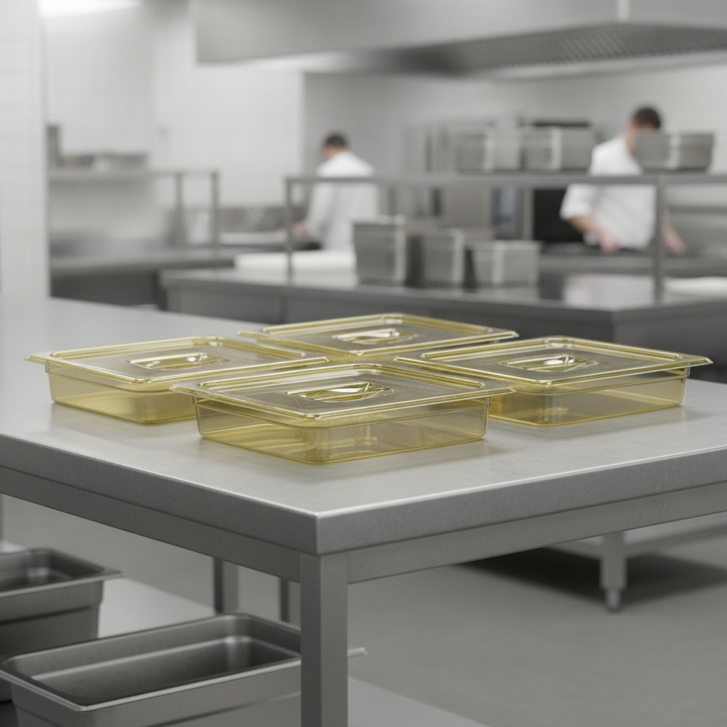 Polyethersulfone Gastronorm Lid for Food Storage (Pack of 6)
