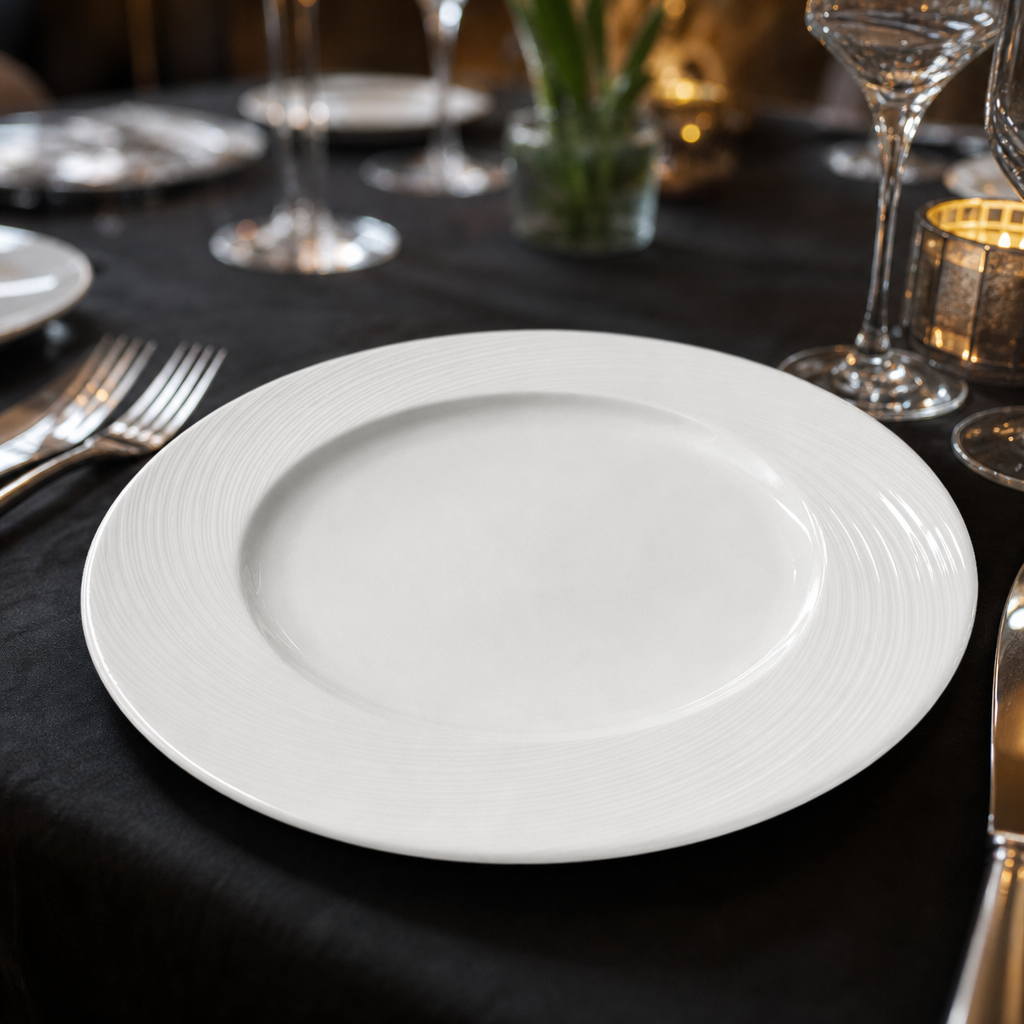 Plates 165mm Porcelain for Fine Dining (Pack of 36)