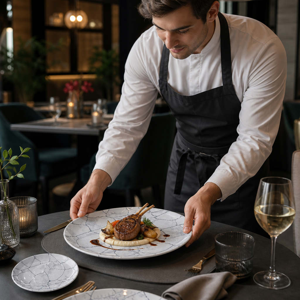 Coupe Plates 260mm Vitrified Ceramic for Dining (Pack of 12)