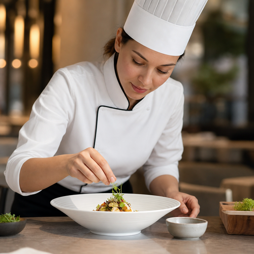 Alumina Tall Bowls 180mm Vitrified Ceramic for Fine Dining (Pack of 12)