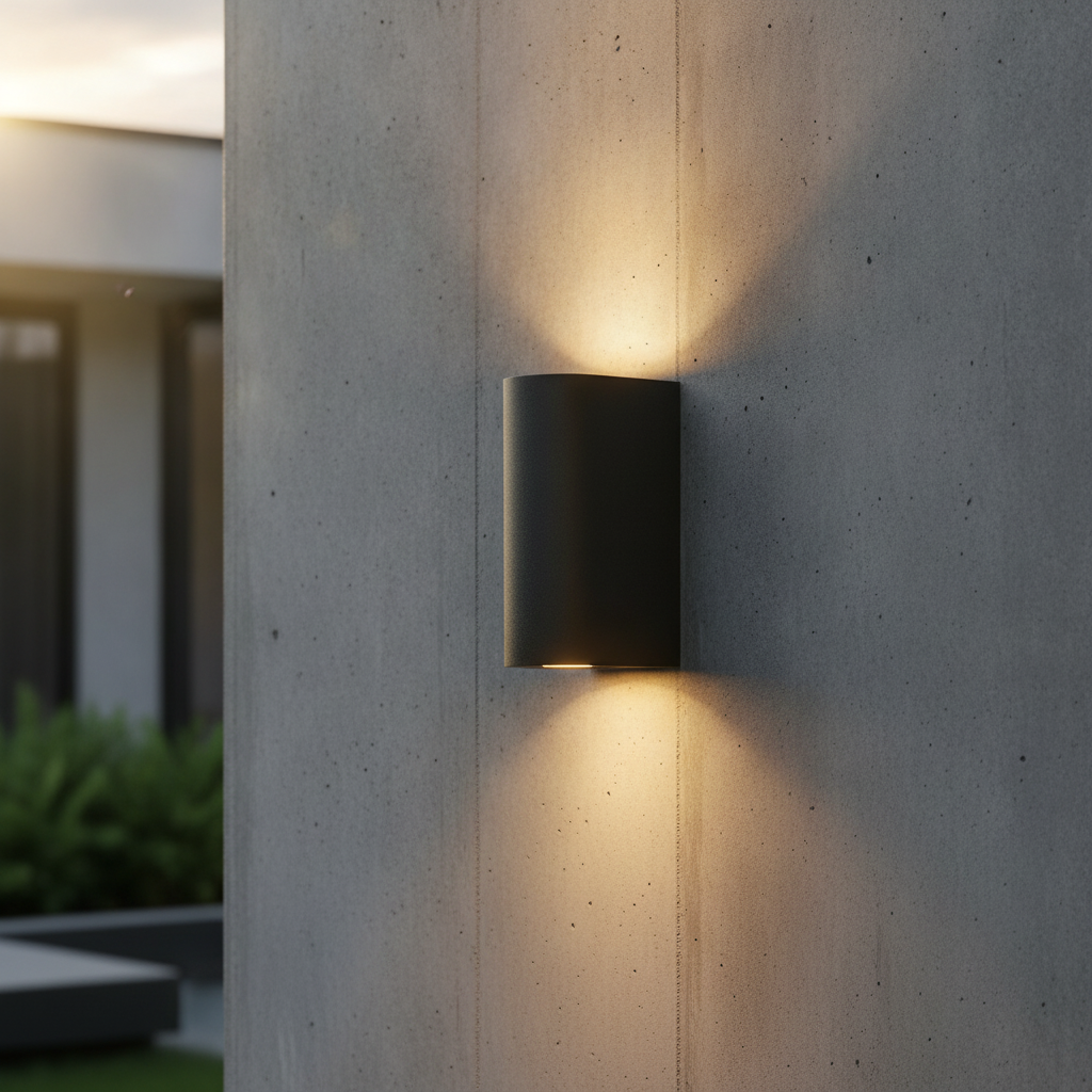 Aluminium Round Wall Light for Outdoor Spaces