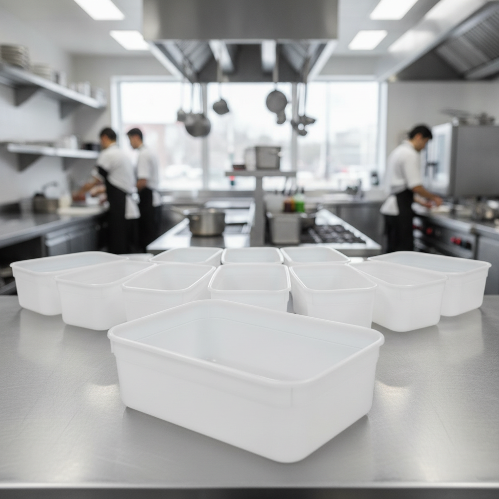 Polypropylene Ice Cream Container 2L for Commercial Use (Pack of 15)