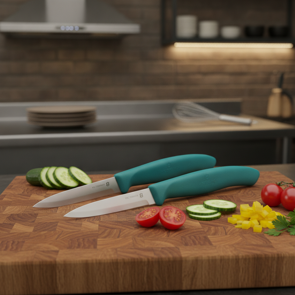 Stainless Steel Paring Knife 8cm for Professional Kitchens (Pack of 2)