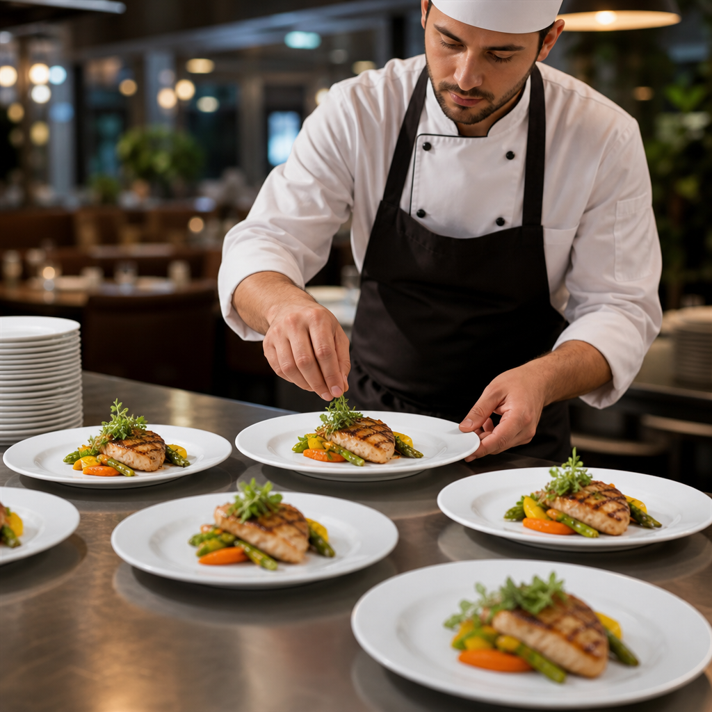 Round Plates 229mm Melamine for Outdoor Catering (Pack of 6)