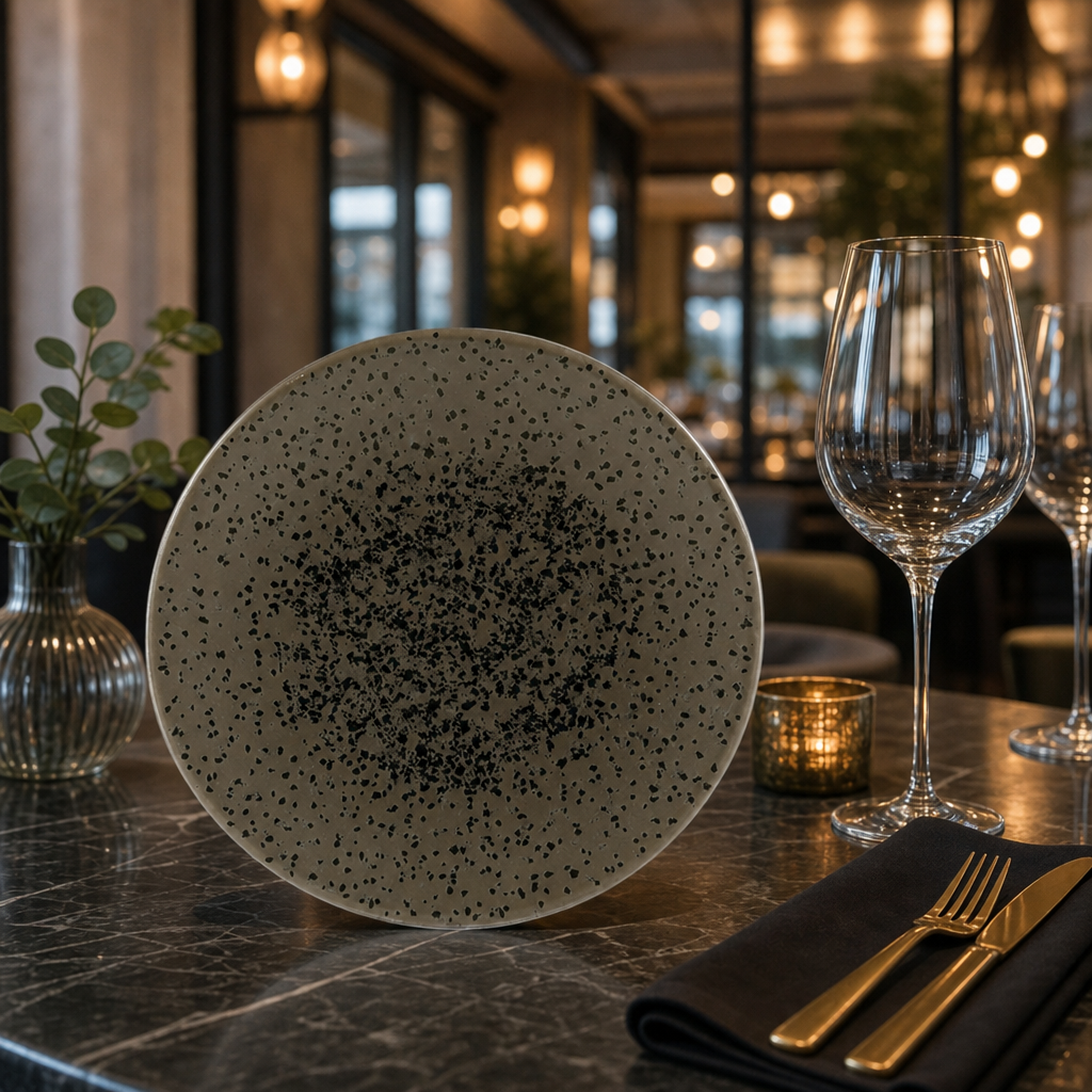 Coupe Plates Flint Grey Porcelain for Stylish Dining (Pack of 6)