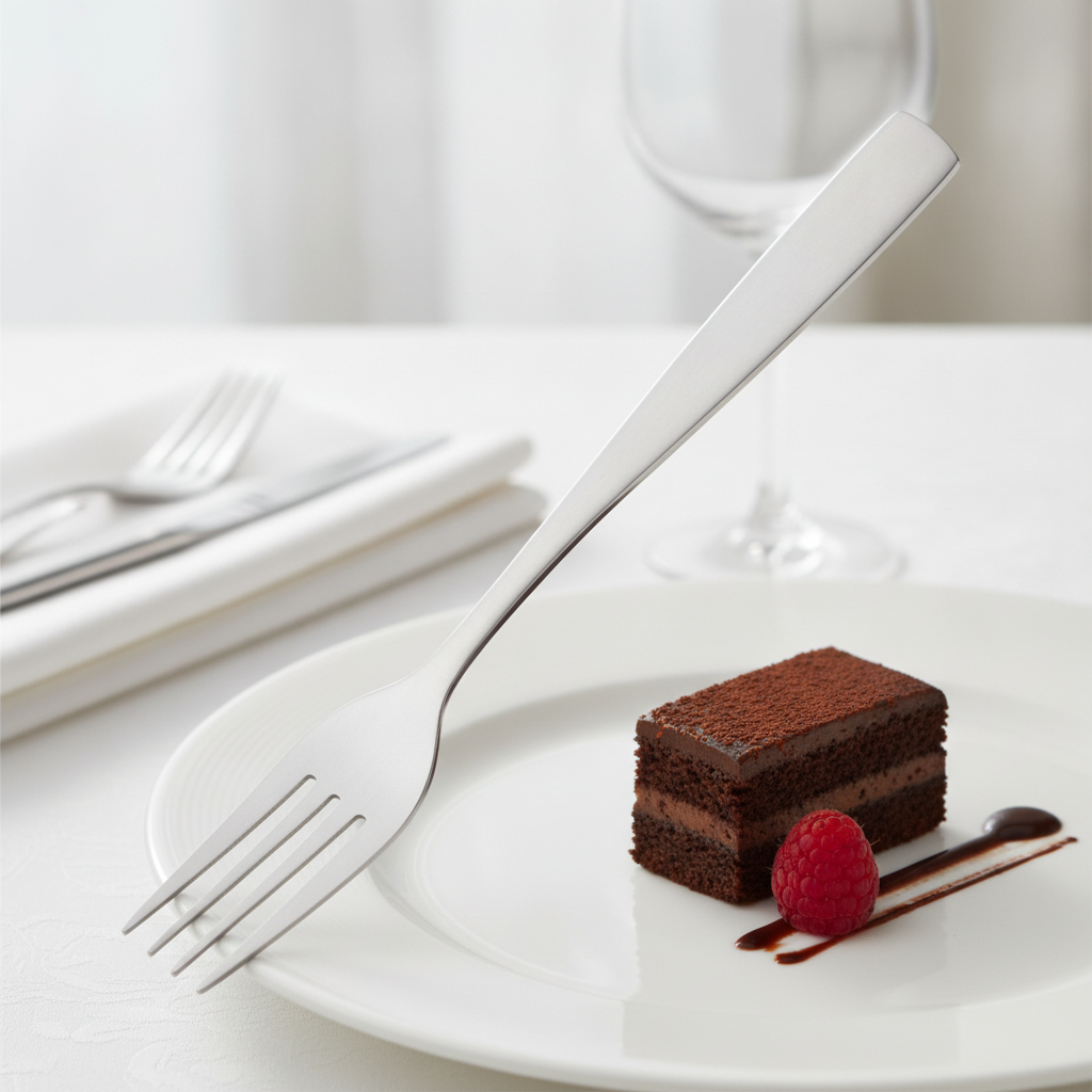 Stainless Steel Dessert Forks for Formal & Casual Dining (Pack of 12)