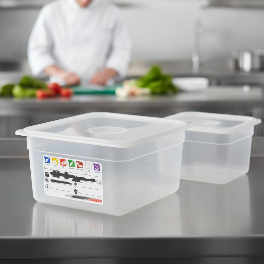 Polypropylene Food Storage Container 1/2 GN 150mm for Professional Kitchens