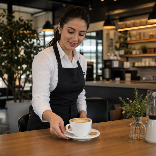 Cappuccino Saucers 156mm Vitrified Ceramic for Cafés (Pack of 12)