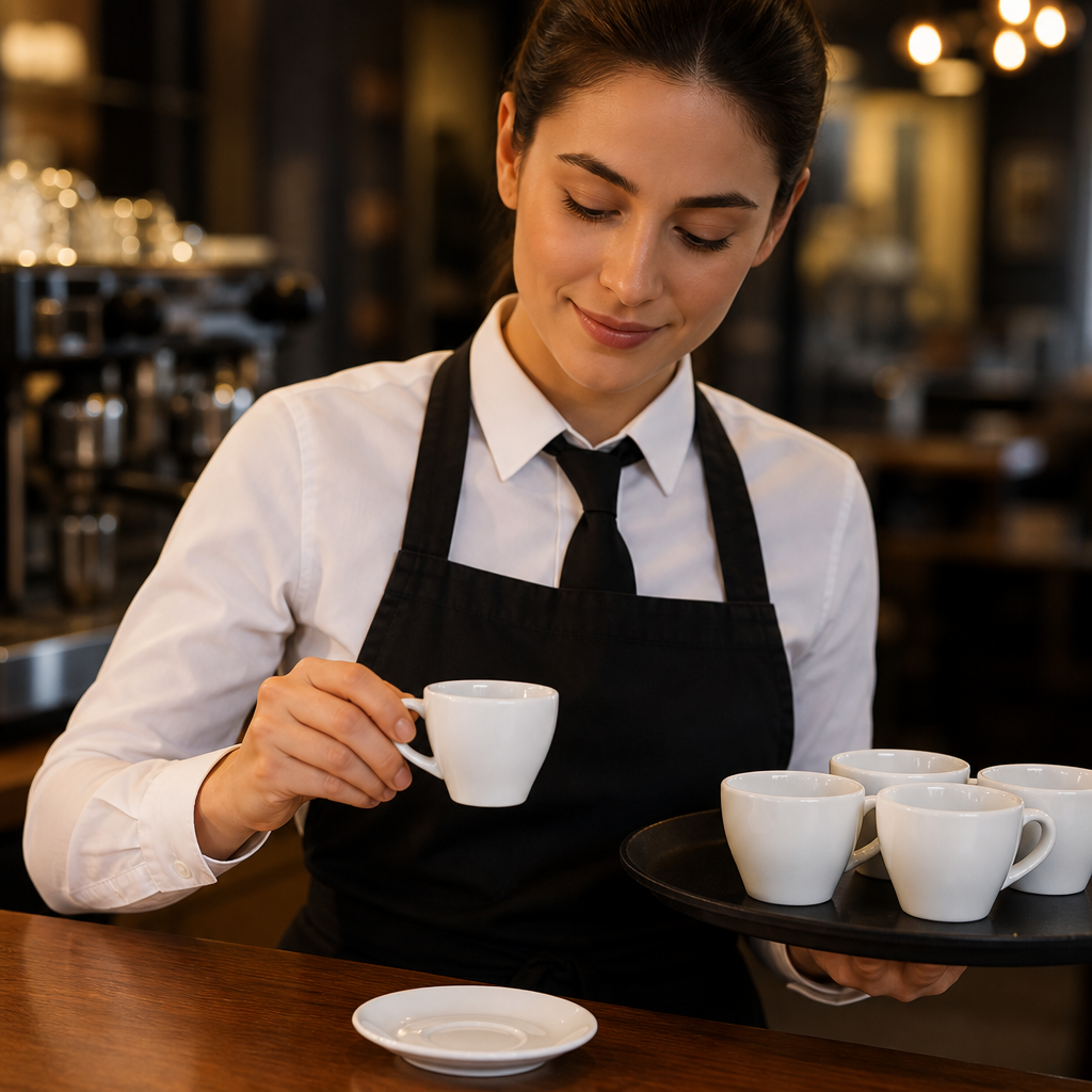 Stoneware Espresso Cups 100ml for Cafés & Restaurants (Pack of 12)